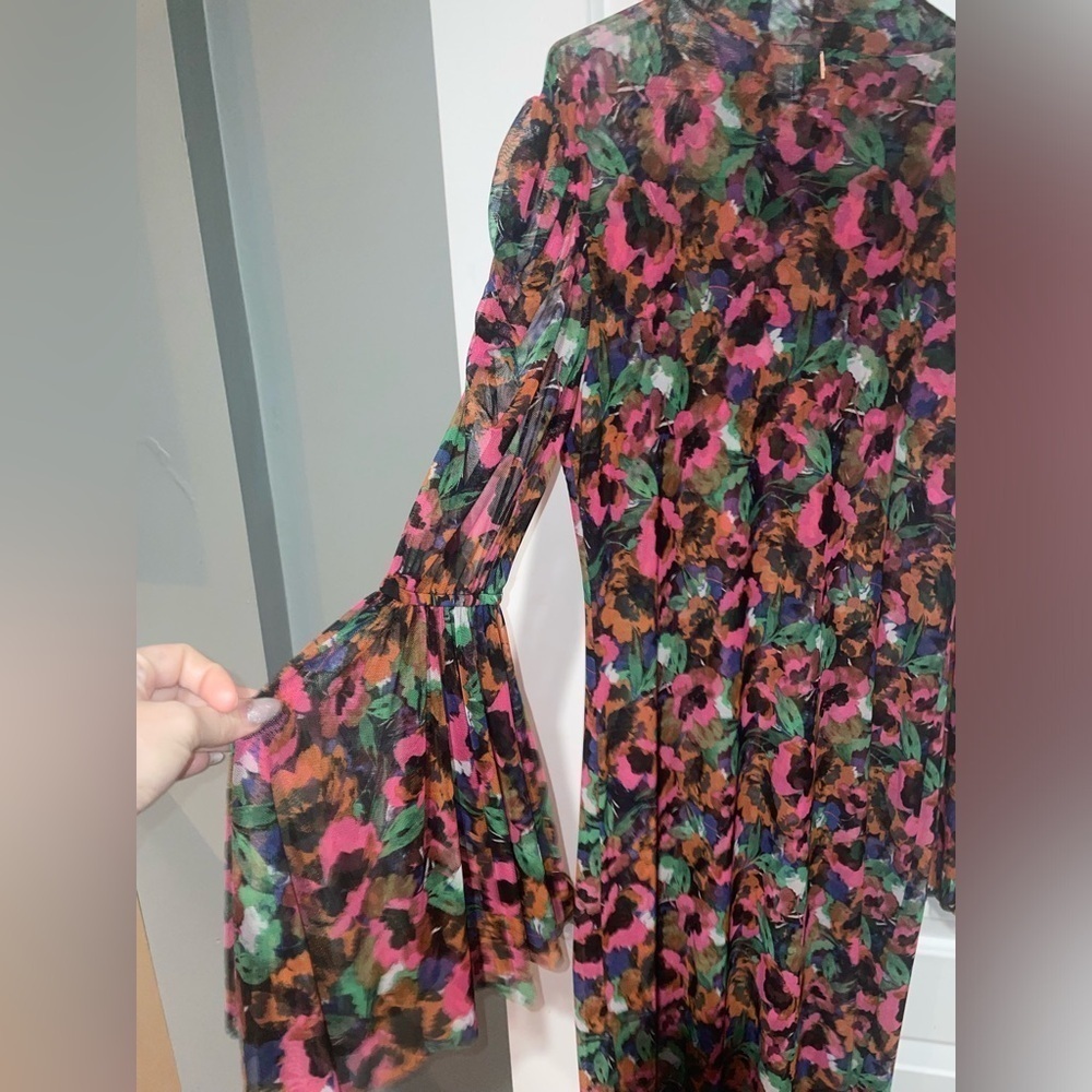 New! Misa Los Angeles Elektra Dress in Jewel Tone Flora MISA 🌺 Large NWT! - Picture 6 of 13